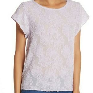 14th & Union purple petal top